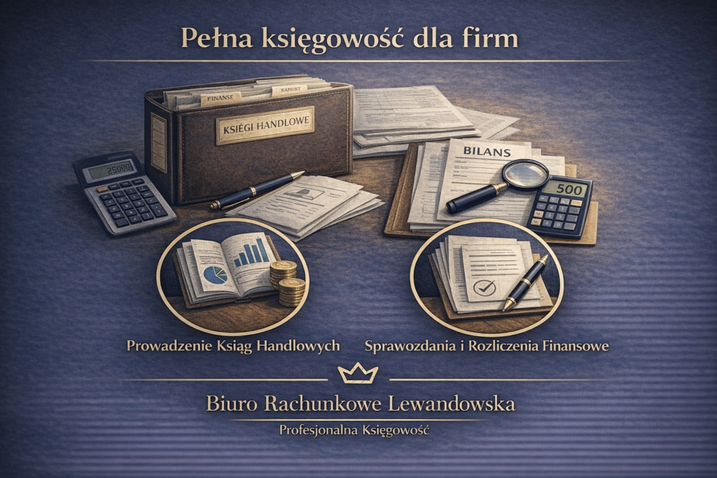 Prowadzenie ksiąg handlowych – pełna księgowość